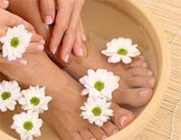 bains de pieds